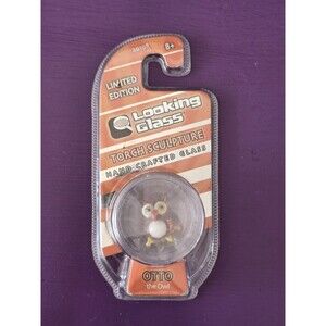 Otto‎ The Owl LOOKING GLASS Torch Sculpture Mini Glass Figure NEW